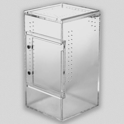 Small Reptile Terrarium – Jumping Spider Enclosure with Water-Holding Design – Spider &amp; Tarantula Enclosure, Praying Mantis Habitat, Reptile Enclosure &amp; Accessories