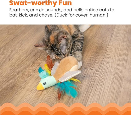 Catstages Flapperz Duck Plush Interactive Catnip Cat Toy