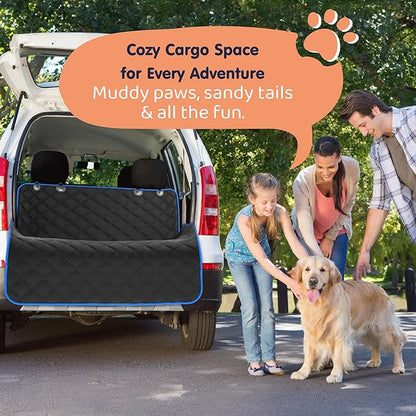 Dog Car Seat Cover for Back Seat, Waterproof Hammock for Car, SUV &amp; Truck, Non-Slip Backseat Cover for Dogs, Heavy-Duty Dog Hammock Style Seat Protector Pets, Easy to Install &amp; Clean