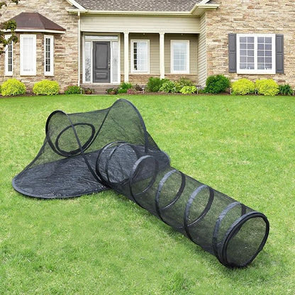 Rest-Eazzzy Cat Tent Outdoor, Pet Enclosure Tent Suitable for Cats and Small Animals, Indoor Playpen Portable Exercise Tent with Carry Bag(Pet Tent&amp; Tunnel) S