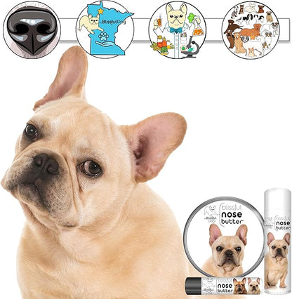 The Blissful Dog Fawn French Nose Butter, Versatile Dog Nose Balm for Dry Nose, Handcrafted Nose Moisturizer, Easy-to-Apply Dog Essentials, Unscented, 1 oz.