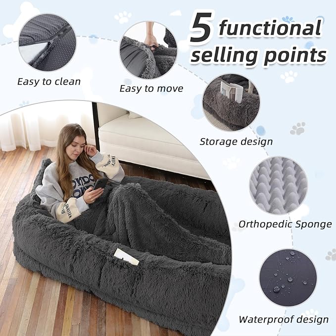 Human Dog Bed, 71&