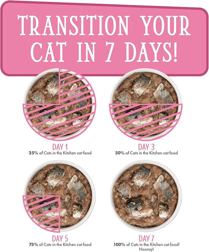 Weruva Cats in The Kitchen, Kitty Gone Wild Wet Cat Food, 10oz Can (Pack of 12)