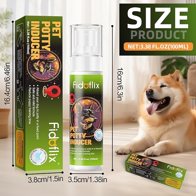 Dog Potty Training Spray for Dogs and Puppies - Go Here Attractant Spray to Pee and Poop in One Spot,Safe &amp; Effective Puppy Pee Spray Indoor &amp; Outdoor-Dog Training &amp; Housebreaking Aid -100ml