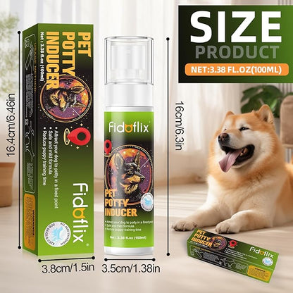 Dog Potty Training Spray for Dogs and Puppies - Go Here Attractant Spray to Pee and Poop in One Spot,Safe &amp; Effective Puppy Pee Spray Indoor &amp; Outdoor-Dog Training &amp; Housebreaking Aid -100ml