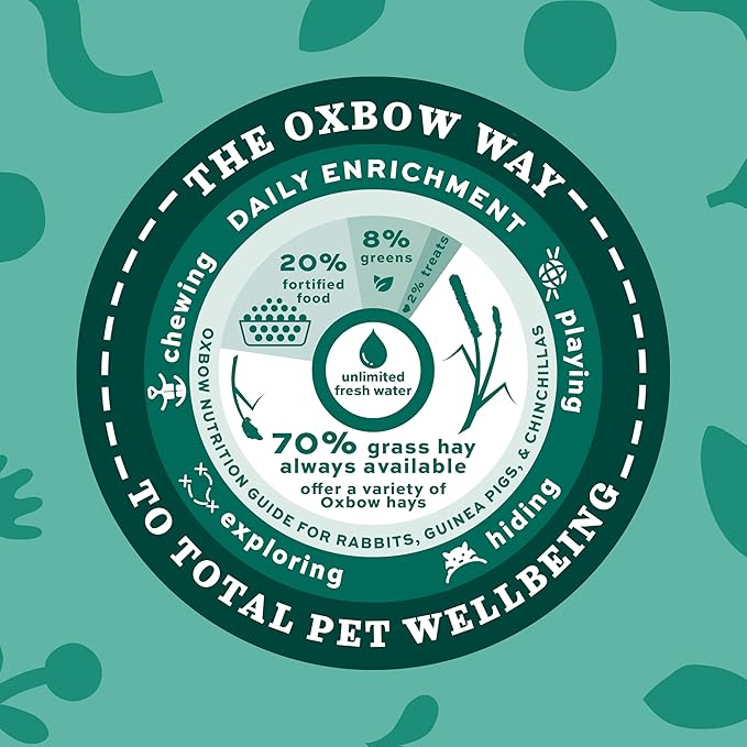 Oxbow Essentials Chinchilla Food, Made with Oxbow Alfalfa, Vitamin &amp; Mineral Rich Food for Chinchillas, Small Animal Pet Pellets, Made in USA, High Fiber, 10 lb Bag