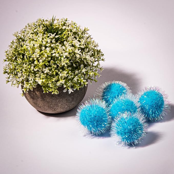 VAPKER 30 Pcs Cat Ball Toys Sparkle Balls Extra Large 2 Inch Cat&