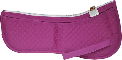 ECP Equine Comfort Products Adjustable Shock Absorbing Memory Foam Half Saddle Pad, Injury Prevention &amp; Pressure Relief, Customizable Fit, Breathable for All Riding Styles