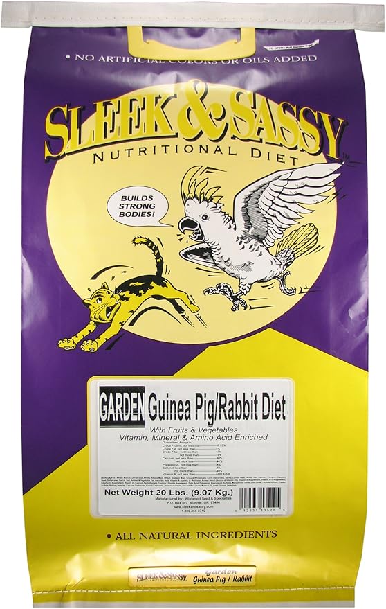 SLEEK &amp; SASSY Garden Guinea Pig &amp; Rabbit Food (20 lbs.)