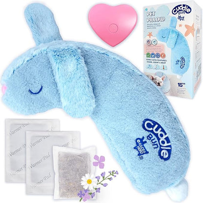 Race&amp;Herd CuddleBun Heartbeat Puppy Toy Sleep Aid - Heartbeat Dog Toy, Dog Heartbeat Toy for Puppy Must Haves for Separation Pet Anxiety Relief Puppy Calming Aid, Dog Toys Behavioral Training