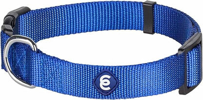 Blueberry Pet Essentials Large Dog Collar in Royal Blue | Adjustable &amp; Eco-Friendly Durable Nylon Strap | Classic Collar for Large Dogs, Boy &amp; Girl Pets
