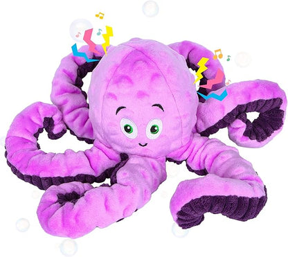 Dog Squeaky Toys Octopus - Tough Plush Large Medium &amp; Small Dog Toys - Stuffed Animals Puppy Toys - Funny Cute Dog Toy for Dog Birthday Presents (Octopus Purple)