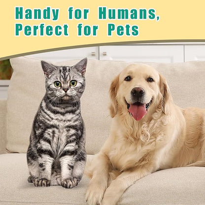 Eyes Wipes for Dogs &amp; Cats Dog Cleaning Grooming Deodorizing Wipes Kit Wash Cleaner for Eyes Wrinkle Face Gently Remove Tear Stain Eye Debris 25pcs Unscented