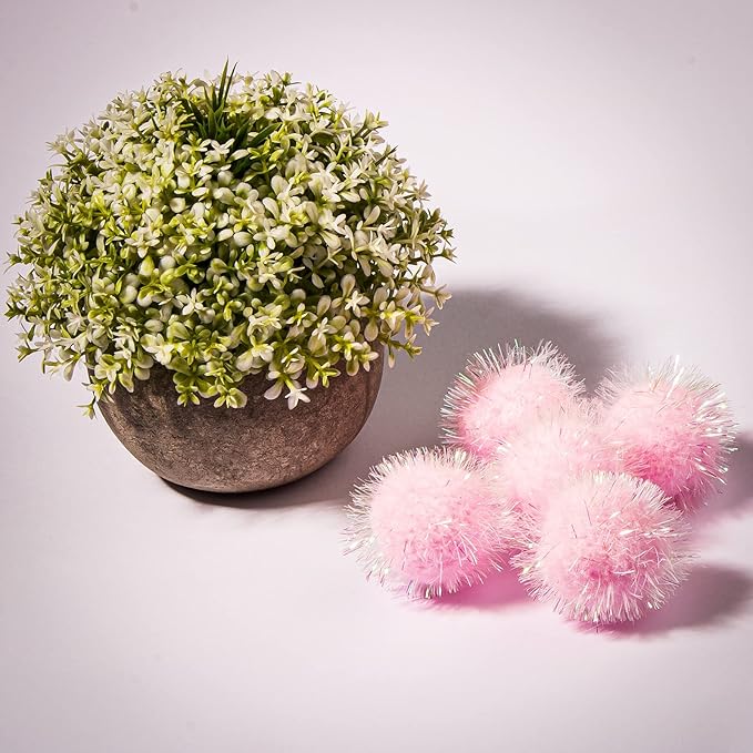 VAPKER 30 Pcs Cat Ball Toys Sparkle Balls Extra Large 2 Inch Cat&