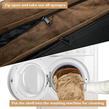 Comfort Expression Large Dog Beds Waterproof Orthopedic Foam Dog Sofa Beds Comfy Pet Bed with Washable Removable Cover &amp; Non-Slip Bottom(Large,Brown)
