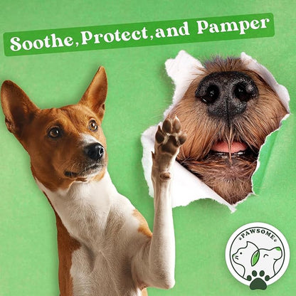 Pet Hemp Balm for Dogs &amp; Cats – Soothes Dry, Cracked Paws &amp; Noses – Natural Paw &amp; Nose Moisturizer with Healing Ingredients – Organic Dog Paw Pad Protector for Extreme Weather – Lick Safe