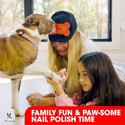Distract-A-Hat ™ by Warren London - Dog Grooming Distraction Lick Hat for Nail Clipping and Grooming – Adjustable Fit with Adhesive Dog Lick Pad, Spreader &amp; Cleaning Brush Included