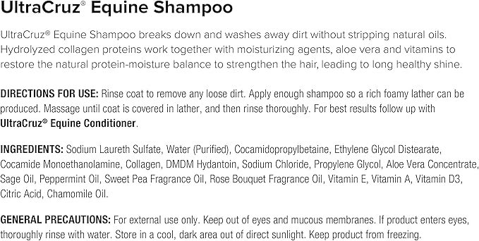 UltraCruz Equine Horse Shampoo, Conditioner and Fly &amp; Tick Spray Bundle, 32 oz Each