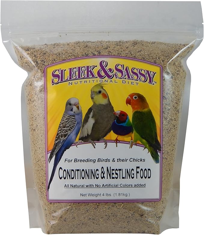 SLEEK &amp; SASSY Conditioning &amp; Nestling Bird Food (4 lbs.)