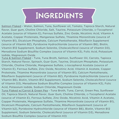 LOVE, NALA - FLAKED Fish Variety Pack - 24 Pack - Natural Adult Cat Wet Food - Grain Free, Non-GMO, Lean Protein, Omega 3, Added Minerals &amp; Vitamins