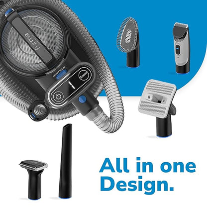 Professional Pet Grooming Vacuum Kit - Cat &amp; Dog Grooming Kit for Easy Pet Care at Home, Quiet &amp; Safe Dog Hair Remover Machine with Brush, Clipper, Shedding &amp; Cleaner Tools &amp; 2L Canister