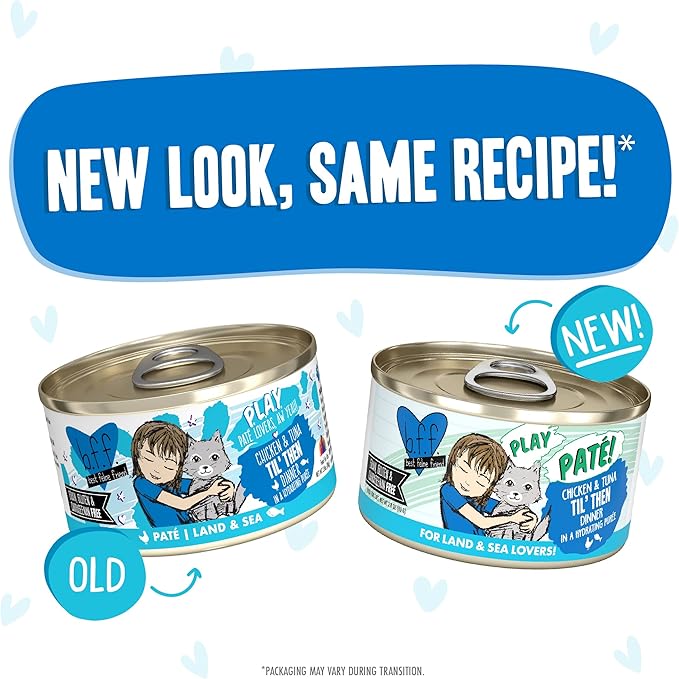 Weruva B.F.F. Play - Best Feline Friend Paté Lovers, Aw Yeah!, Chicken &amp; Tuna Til&