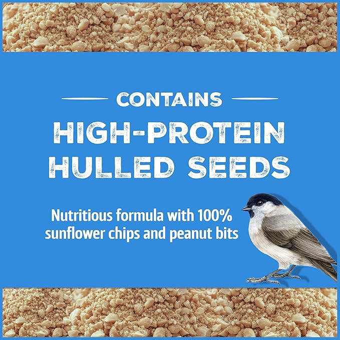 Pennington Select Chips &amp; Bits Wild Bird Seed for Outside Feeders, High-Protein, No-Hull &amp; No-Waste, Sunflower Chips &amp; Peanut Bits Attract Songbirds,15-lb. Bag