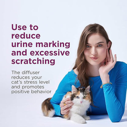 COMFORT ZONE Value Kit: 3 Cat Calming Diffusers &amp; 6 Refills; Cat Pheromones Help Anxiety; Reduce Stress, Urine Marking, Scratching