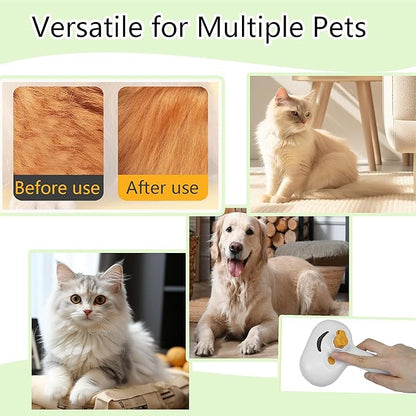 Cat Steam Brush for Shedding Dog Brush with Steam Pet Hair Cleaning Brush Comb for Spray 3 in 1 Pet Grooming for Long &amp; Short Haired Pets – Spritz Defur Comb for cats