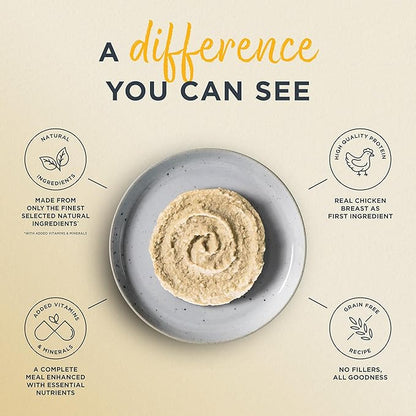 Reveal Entrées Natural Wet Cat Food Paté, Grain-Free with Added Vitamins &amp; Minerals, Carrageenan-Free Chicken Breast Paté Recipe (24 x 2.47 oz Cans)