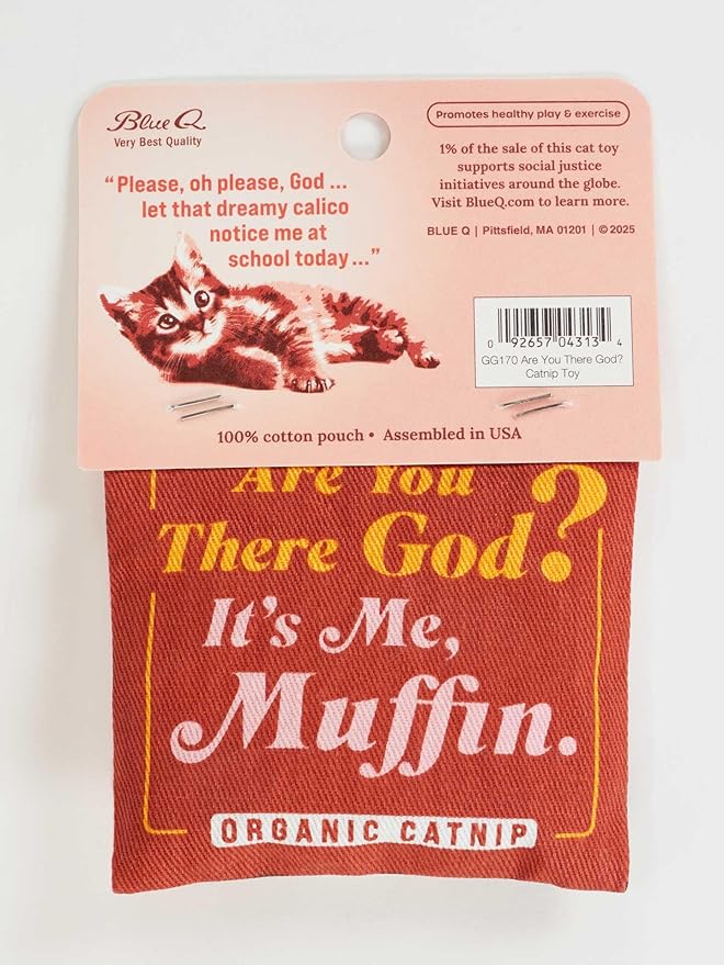 Blue Q Catnip Cat Toy, are You There God? It&