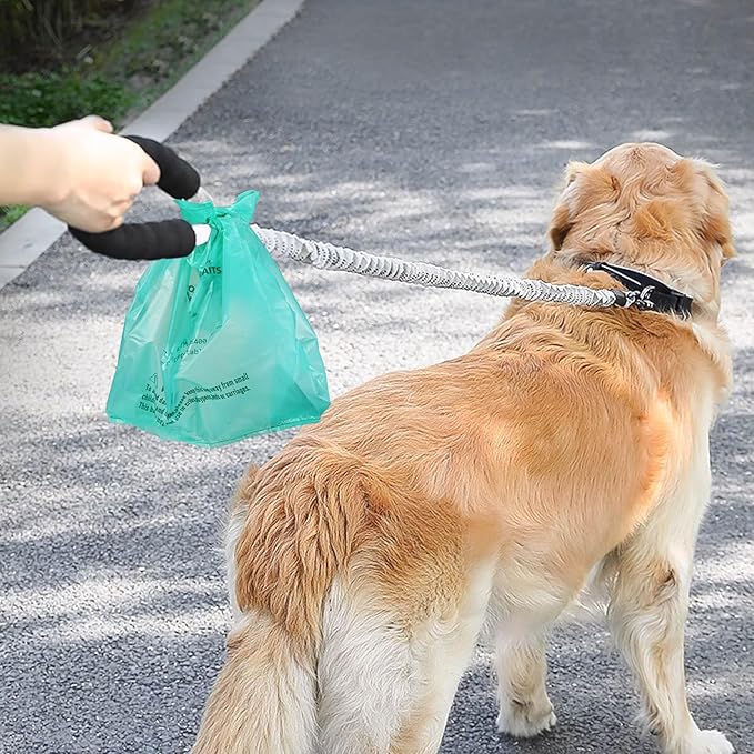 Compostable Dog Poop Bags for Swivel Bin &amp; Rake Dog Pooper Scooper, AYOTEE Heavy Duty Poop Bags for Dogs Biodegradable,Tear-Free Large Dog Bags for Poop 50 Packs, Dog Waste Bags with Handles, Green