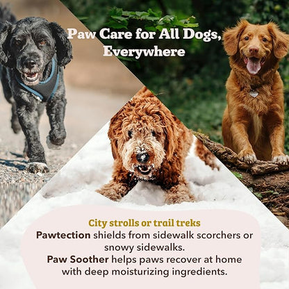 Natural Dog Company Paw Soother Balm &amp; Wax for Dogs, Moisturizing Relief for Dry, Cracked Paws, Lick-Safe, Repairs &amp; Heals, Protects Against Extreme Weather, Coconut Oil &amp; Vitamin E, 2 oz Stick