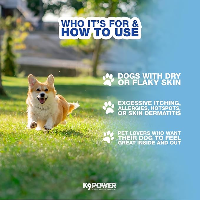 K9 Power Show Stopper for Dogs 1lb – Boosts Coat Shine &amp; Promotes Healthy Skin Tone Strengthens Immune System Enhances Digestive Health - Pack of 2
