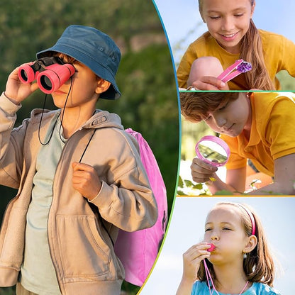 Kids Explorer Kit &amp; Bug Catcher Kit, Camping Gear for Kids, Outdoor Exploration Set with Backpack &amp; Binoculars, Ideal Outdoor Adventure Toys for Boys Girls 3-12