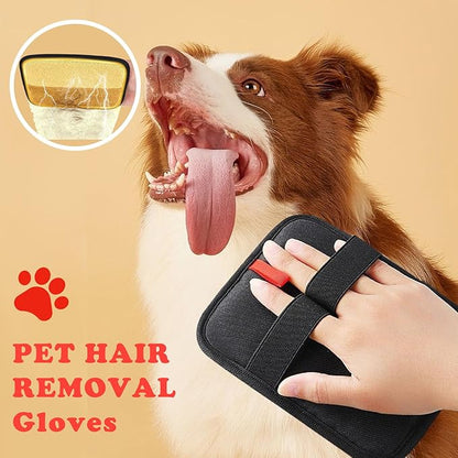 Pet Hair Removal Glove, 2 Pcs New Upgrade Electrostatic Gloves Pet Hair, Remover Grooming Glove for Cat &amp; Dog Hair Remover for Couch, Furniture, Curtain