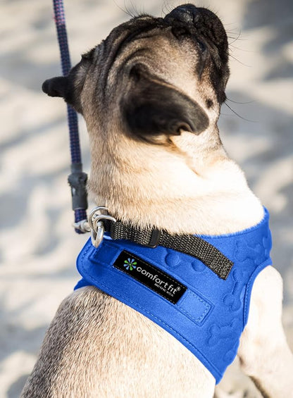 Comfort Fit Dog Harness No Pull with Adjustable Buckles Soft Padded Reflective Choke Step-in Pet Vest with Easy Control Handle for Small Medium Large Dogs &amp; Puppies for Walking Running Training
