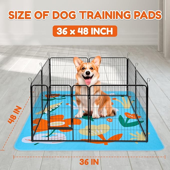 BurgeonNest Washable Pee Pads for Dogs, 2 Pack 36&