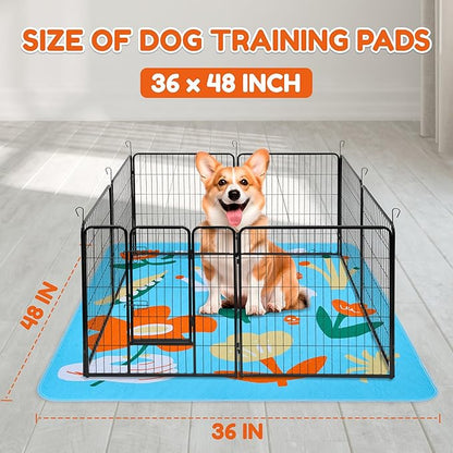 BurgeonNest Washable Pee Pads for Dogs, 2 Pack 36&