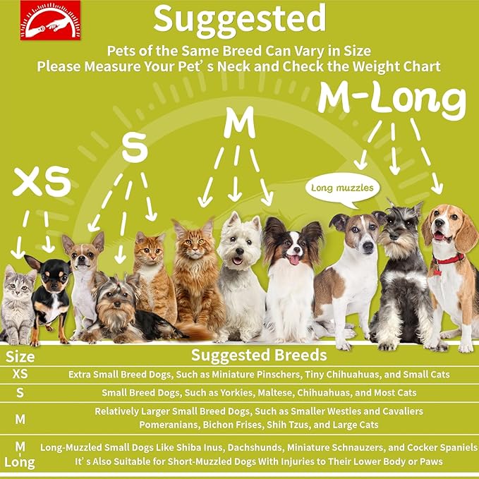 Agape Soft Dog Cone for Small Dogs &amp; Cats, Comfy Dogs Recovery Collar After Surgery, Adjustable E Collar Alternative to Stop Licking, Protective Elizabethan Cones for Pup&amp;Kitty, Comfortable Dog Cones