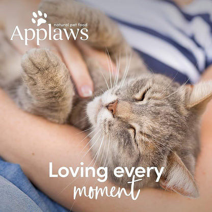 Applaws Natural Cat Treats, Grain-Free, High-Protein Whole Chicken &amp; Rosemary Loins, Single-Ingredient Healthy Snack for Cats (12 x 1.06 oz Loins)