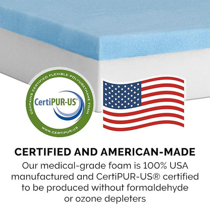 Furhaven Cooling Gel Dog Bed for Large/Medium Dogs w/ Removable Bolsters &amp; Washable Cover, For Dogs Up to 55 lbs - Quilted Sofa - Iron Gray, Large