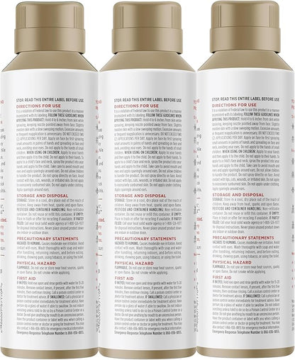 Fragrance Free Insect Repellent, 12-Hour Mosquito &amp; Tick Protection, Picaridin-Based, Water-Based, Lightweight, Quick-Drying, DEET Alternative, Face &amp; Body Use, 3 Pack