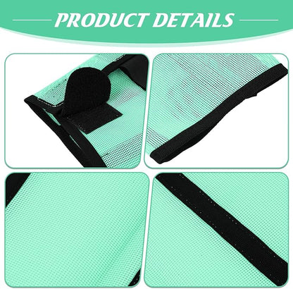 Jexine 12 Fly Boots for Horse Set of 12 Loose Breathable Mesh Horse Fly Sheets Protective Horse Leg Wraps Leggings for Preventing Flies and Mosquitoes Bites(Green)