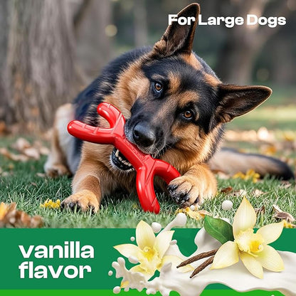 Dog Toys for Aggressive Chewers - Heavy Duty Chew Proof Durable Toy for Large Breed Dogs, Interactive Tough Nylon Bone for Boredom Relief &amp; Mental Stimulation