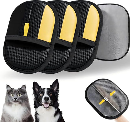 2025 New Pet Hair Removal Glove for Cats &amp; Dogs, Grooming Gloves for Dogs, Static Removal Gloves for Pet Hair, Reusable Pet Hair Remover Glove(3)