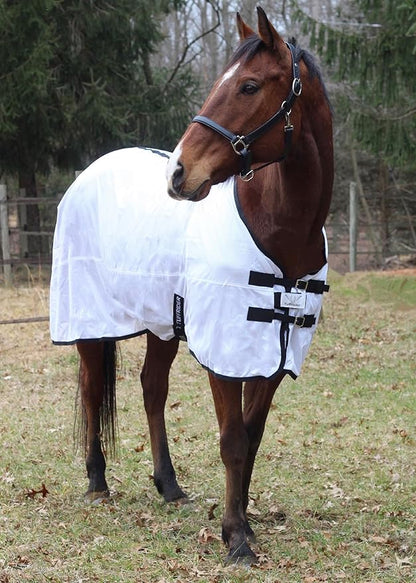 TuffRider Comfy Mesh Fly Sheet | UV Protection Horse Sheet, Standard Neck, 130 Grams Breathable Polyester Mesh