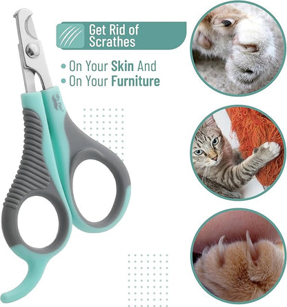 Mr. Pen Cat Nail Trimmer - Blue &amp; Gray, Cat &amp; Kitten Nail Clipper, Small Dog Nail Clipper