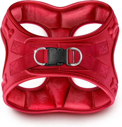 Comfort fit Step-in Dog &amp; Puppy Harness - Comfortable All Weather Dog Vest Harness: Adjustable, Soft Padded, Easy to Put-on for Small, Medium-Sized Dogs.