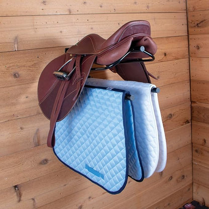 Saddle Rack with Pad Bar for Horse Enthusiast | Heavy-Duty Saddle Rack Wall Mount | Western &amp; English Saddle Rack | Keeps Tack Organized